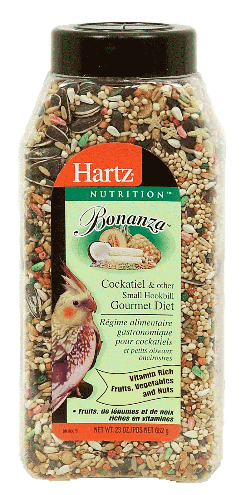 Hartz Bonanza cockatiel & other small hookbill gourmet diet, fruits, vegetables and nuts Full-Size Picture